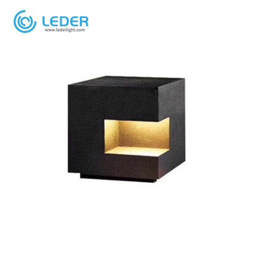 LEDER 10W Modern Black Bollard Light