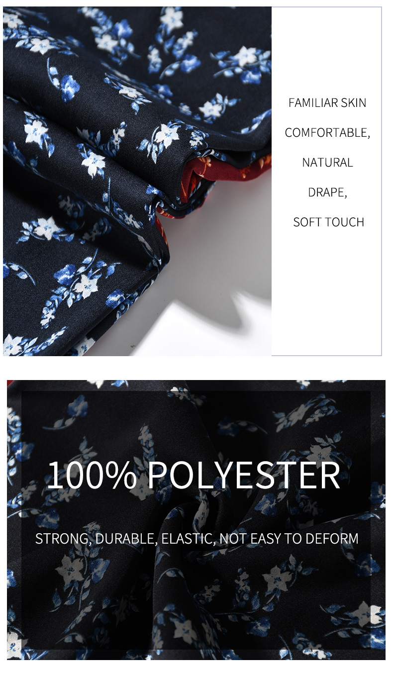 55% Polyester 45% Spandex Weft Elastic Jacquard Chiffon Fabric for Women's Fashion Garments/Blouses/Shirts/Skirts
