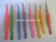 New Popular Colored eyelash extension tweezers wholesale Private label Available