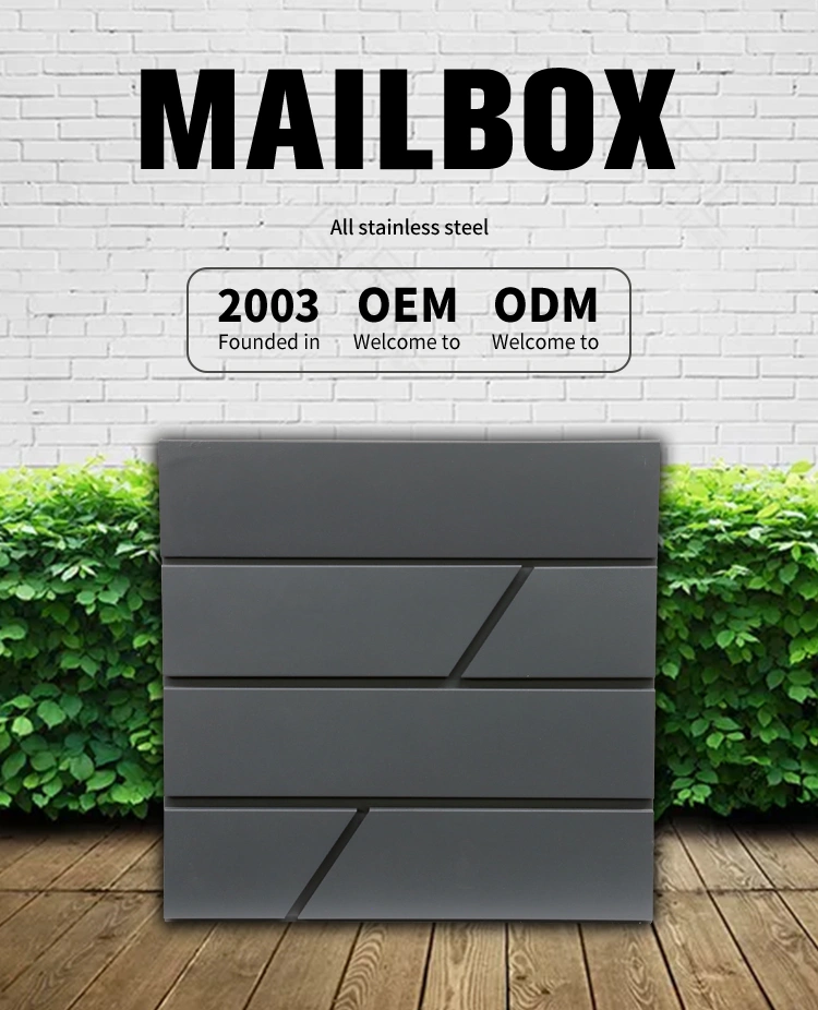 2021 Hot Selling Europe Manufacture Cheaper Letter Box Outdoor Wall Mount Stainless Steel Post Box/