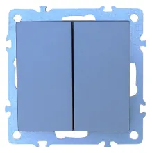 Elendax 2 Gang Flush Mounted Wall Switch 10A