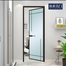 Extremely narrow edge single package swing door