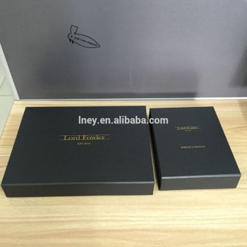 Luxury custom logo hot stamping gift boxes packaing