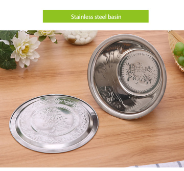 Knurling Stainless Steel Finger Bowl Set