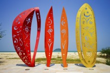 custom sculpture polished metal craft stainless steel outdoor sculpture