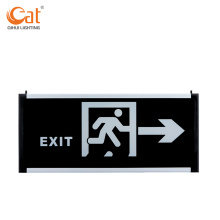 Glass indicator sign with LED