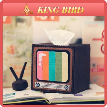 DIY TV non-woven cloth art craft tissue box decoration