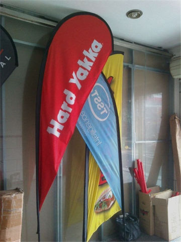 Dye Sublimation Printing Teardrop Flag Banner