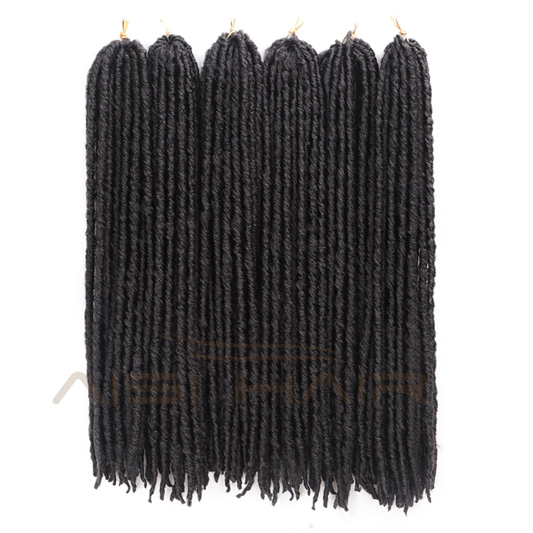 Aisi Hair 20Inch Goddess Crochet Braids Hair Extensions 16Inch Faux Locs 20 Strands Afro Braiding Hairpieces for Black Women