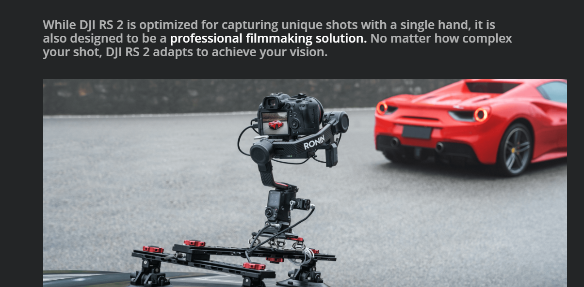 2020 hot new  DJI gimbal RS2 for DJI 1.4inch touchscreen 4.5kg payload Multi-scene solution