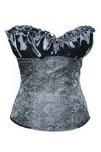 Elegant Women Creamy Lvory Renaissance Corset Top