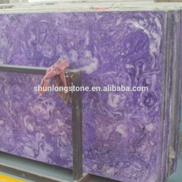 Purple Artificial Onyx Onyx big slab,tile