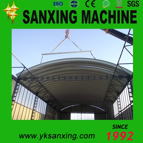 sanxing no-girder k q span SABM arch roof forming machine