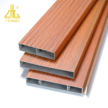 Outdoor Garden Fence 3D Woodgrain Aluminium Battens Tube
