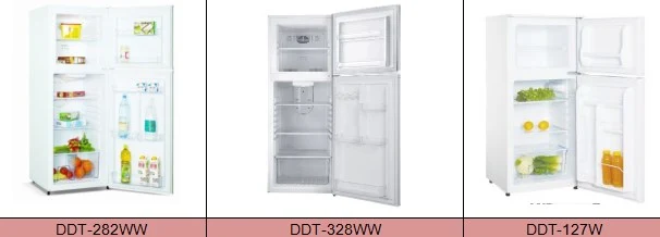 125L No Frost Double Door Fridge Home Appliance Refrigerator