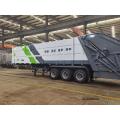 3 essieux semi-remorque mobile Garbage Collection Camion