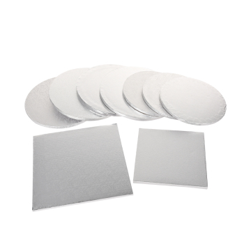 Custom Corrugated Cake Boards: Round & Square Gold Silver Disposable Cake Trays 6mm 12mm