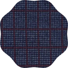 Knit plaid wool cotton for men suiting fabric