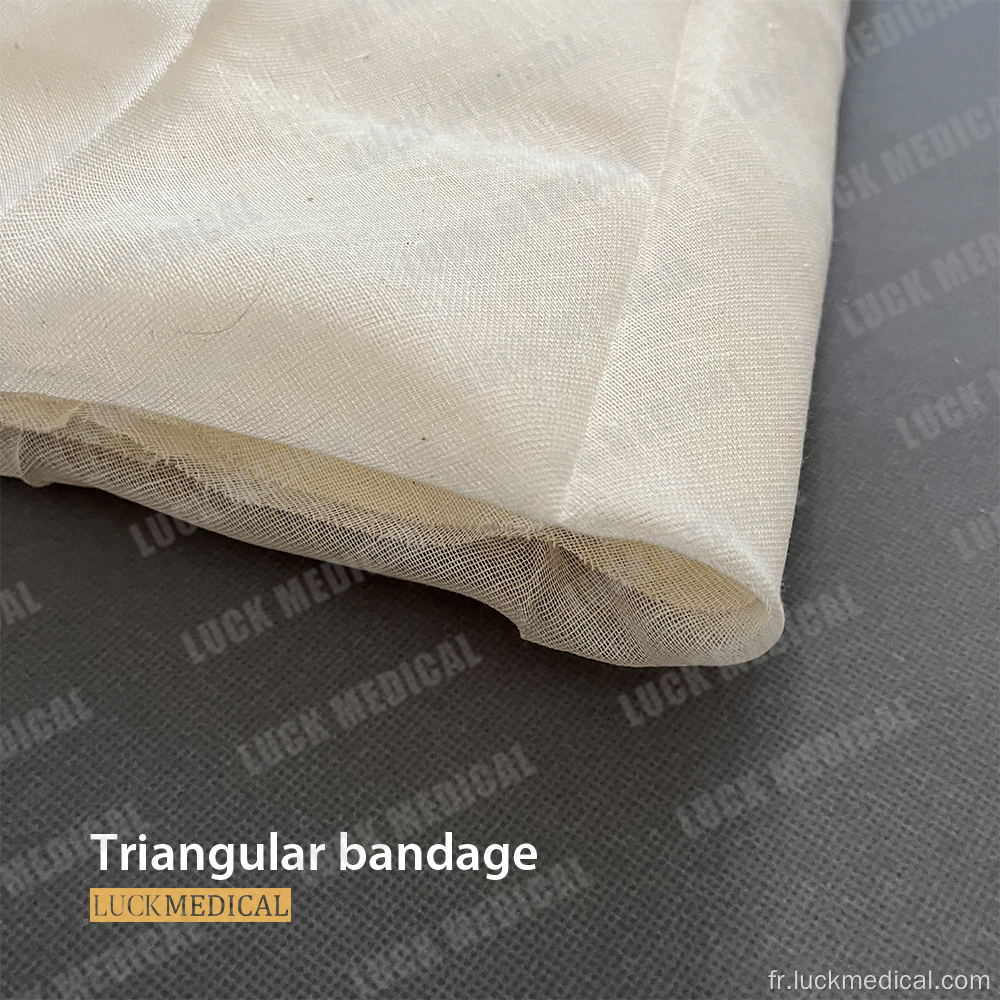 Bandage triangulaire stérile jetable