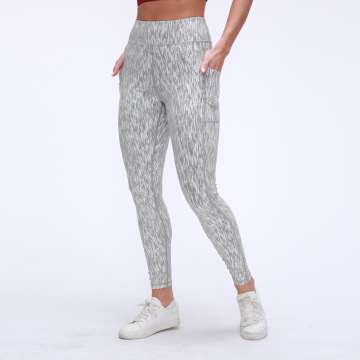 Yoga Gym Leggings cù a sacchetta laterale