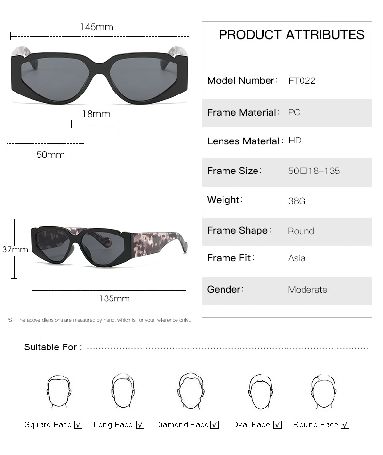 2020 Oversize Cat Eye Candy Color Fashion Sunglasses