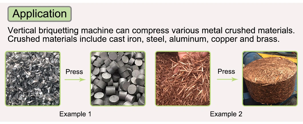 Y83-630 Fabrication de la machine de presse à briquetting à puces métalliques pour la briquette de formage en acier en métal