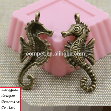 Wholesale alloy jewelry ancient bronze hippocampus pendant