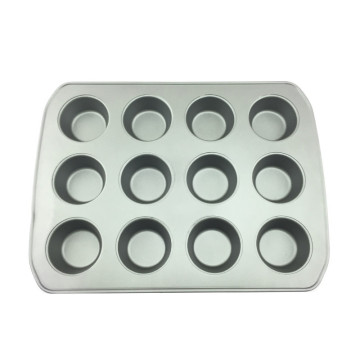 12 Cups Carbon Steel Muffin Cake Pan