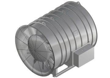 Mixed-flow high-pressure custom fan