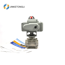 JKTLEB024 electrically actuated shut off cf8m ball valve