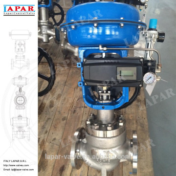 LAPAR Stainless Steel Pneumatic Steam Control Valve, Pneumatic Diaphragm Control Valve, Pneumatic Control Valve with Handle