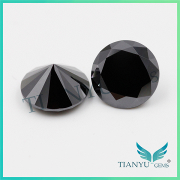 Wholesale Gems Black Round Brilliant Cut Moissanite Diamonds for Jewelry Price Free Samples