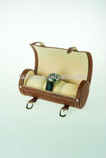 2013 new box brown leather Clear Wooden Watch Box