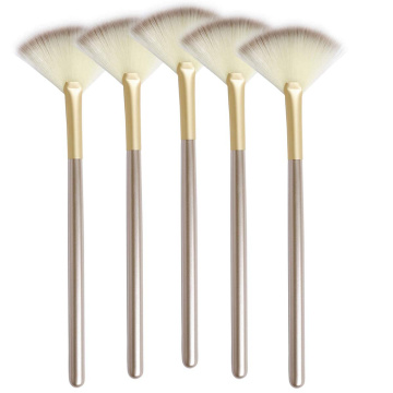 Soft Facial Fan Makeup Cosmetic Brush Multi Use