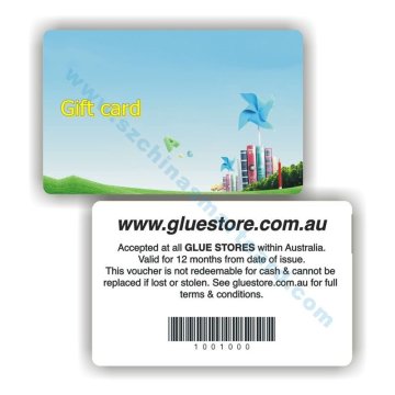 Promotion barcode gift card