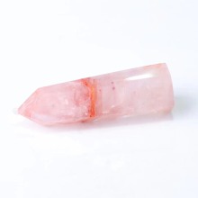 High Quality Natural Red Fire Quartz Crystal Wand for Fengshui Healing