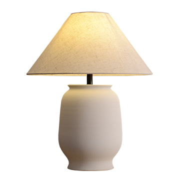 Quiet Wind Retro Pottery Table Lamp for Japanese Zen Decor