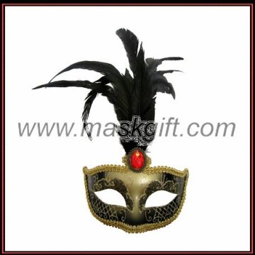 Beautiful charming Black & Gold Venetian Mask