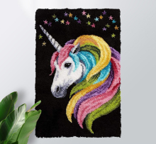 pure horse Crocheting Rug Yarn Cushion Embroidery Carpet Set Christmas Gift