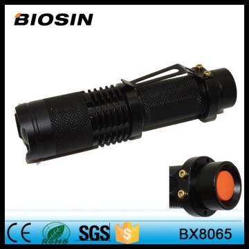 Portable Blink Lamp Aluminium Flashlight Zoomable Led Flashlight,300 Lumens Led Flashlight Torch