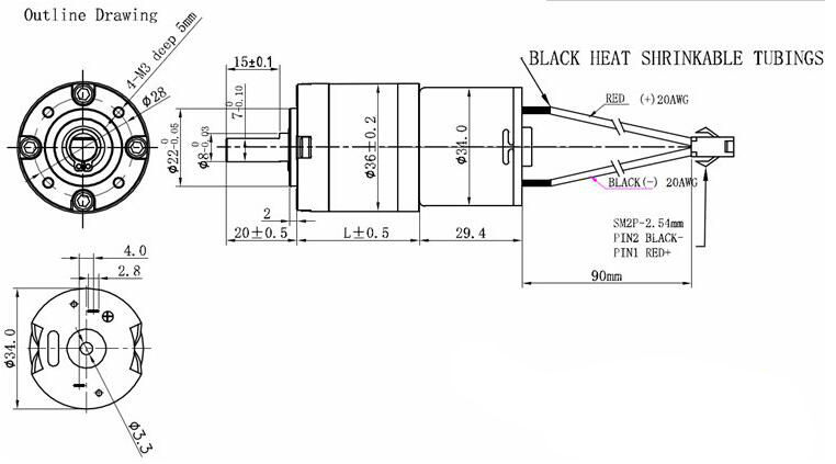 12v geared motor