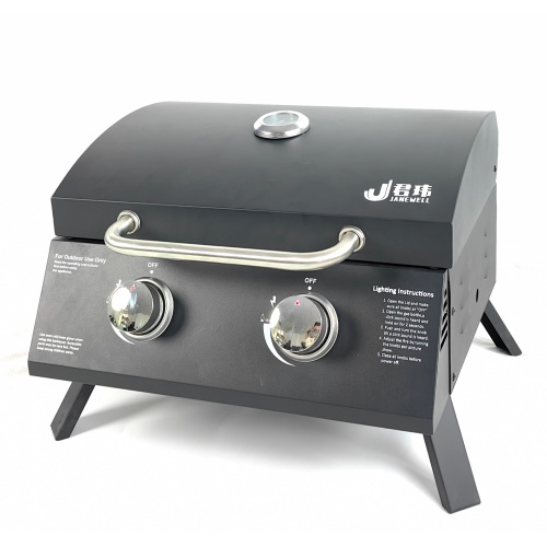 Gas Grill Portable Outdoor Camping Grills Stainless Steel 304 Bbq Double Side Burner Bbq Gas Grill Factory