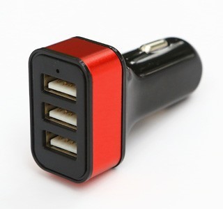 3 in 1 wall car adaptor with usb port 3 socket,high-speed mobile car power adaptor for mp3 player,multi car adaptor for iphone