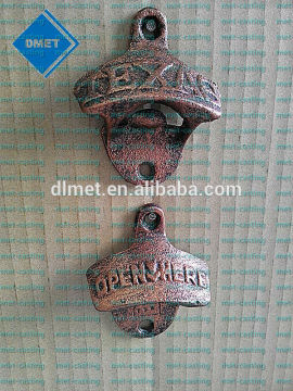 Regular cast iron wall mount bottle opener