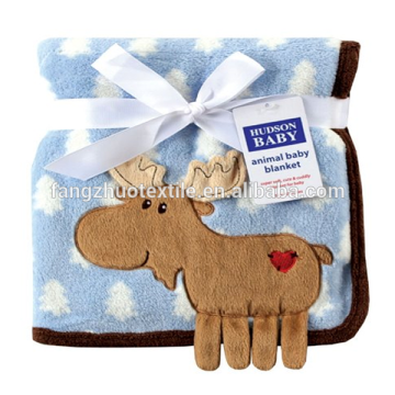 wholesale  factory  embroider baby fleece blanket