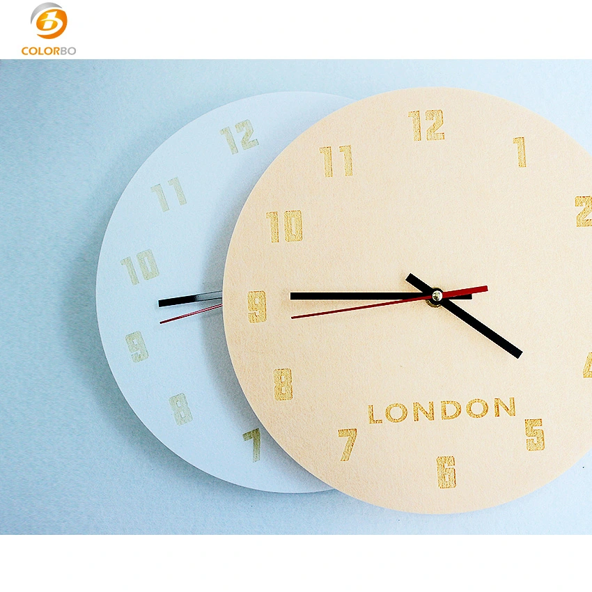 Simply Felt Polyester World Wall Clock for Decoratrion