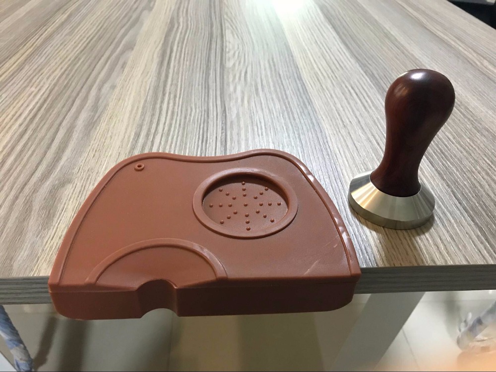 Tamper à café en acier inoxydable avec support de tamper 1 Stainless Steel Coffee Tamper With Tamper Holder 1