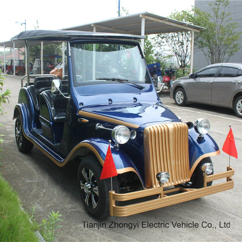 Colorful Low Speed Electric Sightseeing Car with 6 Seats