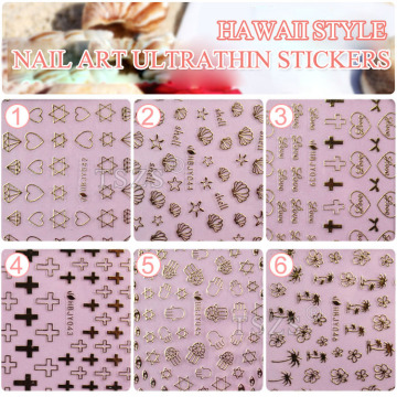 Fashionable Nail Shell Sticker For Nail Art Popular cross Nail Stickers