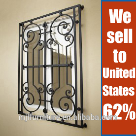 simple iron window grills color